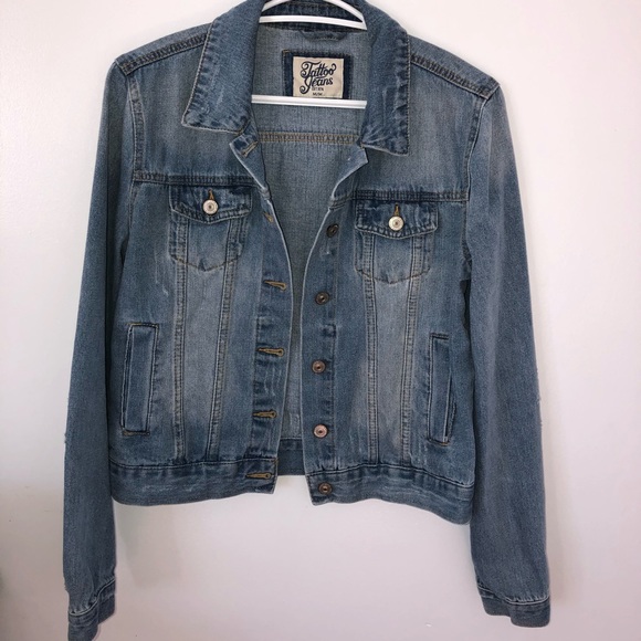 Distressed jean jacket - Picture 1 of 6